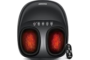 ‎KNQZE KNQZE Fußmassagegerät, Fussmassagegerät Elektrisch mit Wärmefunktion, Tiefenknet Shiatsu fußmassage für Plantarfasziitis & Neuropathie, Geschenke für Mama Frauen, Männer, Bis Schuhgröße 46