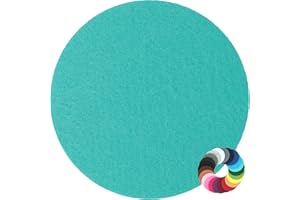 ‎BIASTO Design Filz Untersetzer rund Durchmesser 25cm, dunkel-türkis (HF019) für Glas, Getränke, Bar, Tasse, Vase