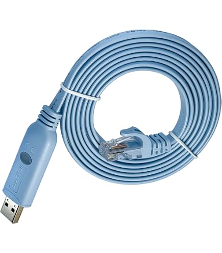 RW RoutersWholesale - Cisco Compatible Console Cable, 6ft, FTDI USB To ...