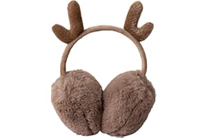 IHCEMIH Cache-oreilles pour Femme Accessoires d'Hiver Peluche Moelleux Pliable Thermique pour l'Extérieur Ski Course Oreilles Protection Contre le Vent Froid Cadeau pour Filles Femmes Adultes