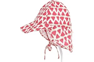 DIIWMME Sombrero para el Sol para bebés y niños pequeños con protección para el Cuello, ala Ancha, Suave, de Secado rápido, Sombrero para el Sol, Sombrero de Playa de Verano Ajustable