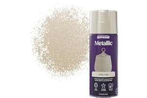Rust-Oleum 400ml Metallic Spray Paint - White Gold