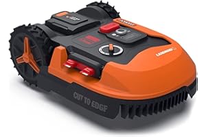 WORX Landroid Plus WR147E.1 Kosiarka Automatyczna do Ogrodów o Powierzchni do 1000 Metrów Kwadratowych z Wi-Fi, Bluetooth i Automatyczne Unoszenie Ostrza