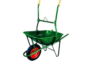 QSWEET Carriola Ribaltabile saldata con Gancio montacarichi per sollevamento - capienza 80 Litri