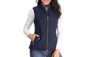 MISS MOLY Doudoune sans Manche Gilet Ultra Légère Veste Manteau Parka Blouson Zippée Hiver pour Femme