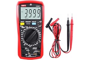 Multímetro UNI-T UT890D+ True RMS Voltímetro Amperímetro Ohmímetro Medidor AC/DC Corriente Voltage Resistencia Frecuencia Continuidad Capacitancia Diodo (Distinguir entre Cable Fase y Neutro)