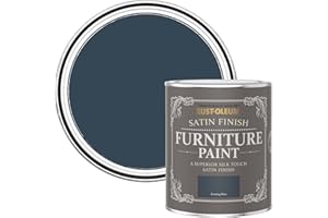 Rust-Oleum Dark Blue Furniture & Skirting Board Watercolour Paint in Satin Finish - Evening Blue 750ml