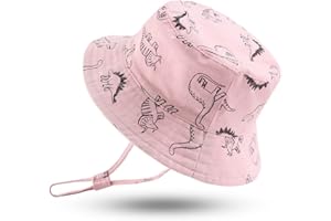 XIAOHAWANG Cappello da Sole Bambino Neonato Dinosauro Secchio Cappelli Estate Bambino Ragazzi Beach Caps