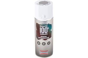AREXONS smalto 100% ACRILICO ANTICHIZZANTE spray Antracite 400 ml Vernice Universale, Svelta Essiccazione, Bomboletta, Uso Facile