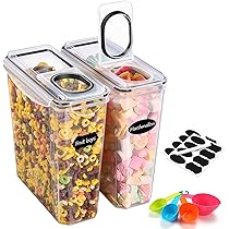 Contenitori Alimentari Ermetici 800ml - Barattoli Plastica Per Pasta, Cereali E Farina Con Coperchio Sicuro - Foto 9