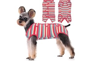 Kuoser Tuta per Il Recupero del Cane, Vestito di Recupero Chirurgico per Cani/Gatti, Body Post Operatorio Gilet per Animali Domestici, Proteggere la Ferita Prevenire Le Leccate Camicia