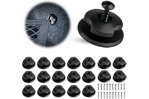 DXUANTING 20 Pcs Trailer Hooks with Screws for Securing Nets and Tarps