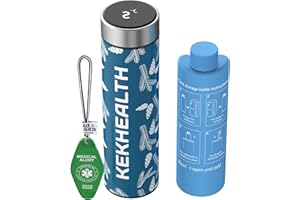 KEKHEALTH Nevera Medicamentos Portatil Con Pantalla de Temperatura 60 Horas 1-3 Pluma, Nevera Insulina Viaje para Diabéticos con 2 Enfriador, Bolsa Gel Frio(Color avellana)