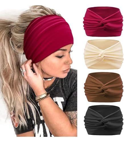Fascia per capelli in rete di paillettes argento da donna