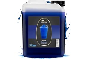 A. BECKER'S A. Becker´s Slush Eis Sirup | Ohne Azofarbstoffe | 5L Blaubeere | Vegan | 1L Slush Konzentrat ergibt 6L Eis | Getränkesirup für Zubereitung in Slush Maschine und Mixer