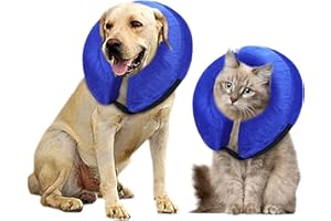 icyant Collare Elisabettiano Cane, XL Gonfiabile Collare Elisabettiano Cane Morbido Collare Gonfiabile Cane L'intervento Chirurgico Collari Protettivi e Coni per Cani Regolabile Cono per Cani Gatt