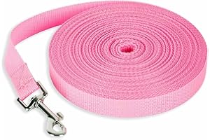 Monkimau Schleppleine für Hunde 5m 10m 15m 20m 30m 50m Lang Nylon Hundeleine Mittelgroße Hunde Trainingsleine Langlaufleine Feldleine Hausleine Hofleine Longe Pferd