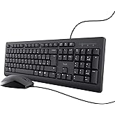 Trust Taro Set Tastiera E Mouse Cablati USB, Layout Italiano QWERTY, Per PC/Laptop/Notebook Mac/Windows, Cavo Di 1.8 Metri, T