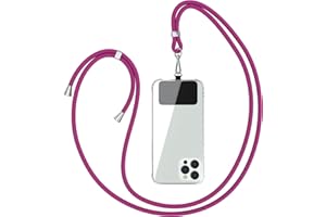 EAZY CASE Chaîne Universelle pour téléphone Portable, adaptée à Tous Les Smartphones, Tour de Cou, Housse avec Cordon, Sangle pour téléphone cellulaire adapté à Toutes Les Pochettes, Rose