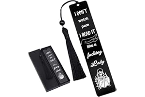 Luvart Smut Metal Bookmark Gift, Funny Bookmarks with Tassels for Women, Smutty Bookmarks Gifts for Book Lovers for Friends, Birthday Christmas Gift for Bookworm Book Fans