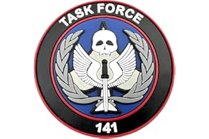 PATCH NATION Task Force 141 Black Operative PVC Airsoft Cosplay Patch