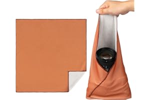 Walking Way Magic Protective Wrap Selbstklebe-Etui Kit Kratzfest Staubdicht Waschbar Tuch für Kameras Objektiv Elektronische und kosmetische Produkte(Brown, 45 * 45cm)