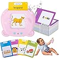 Topfree Toddler Toys for 2 3 4 5 Year Old Boys and Girls Talking Flash Cards 224 Sight Words Autism Sensory Toys Speech Therapy Toys Montessori Toys Learning Toys (Pink), 8204-1