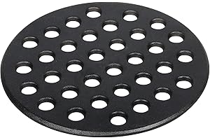 KAMASTER Grille à Charbon de Bois en Fonte à Haute Chaleur pour Barbecue - Convient pour Les Grandes grilles à œufs Verts et Les pièces de Barbecue Kamado Joe - Accessoires de Rechange - 22,9 cm LFGC