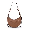 ACUYE Crescent Bag Saddle Shoulder Purse for Women Trendy Hobo Handbag Crossbody Bag Dumpling with Adjustable Strap