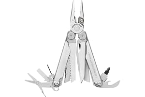 LEATHERMAN Wave Plus - Wysokiej jakości kieszonkowe narzędzie wielofunkcyjne z 18 praktycznymi narzędziami - Podstawowe narzędzie wielofunkcyjne do majsterkowania, zajęć na świeżym powietrzu i kempingu - z nylonową osłoną