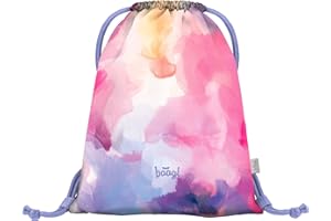Baagl Sac de sport pour filles, sac à chaussures imperméable pour enfants, écoles et jardins d'enfants Sac de sport à cordon pour garçons, sac à dos à cordon