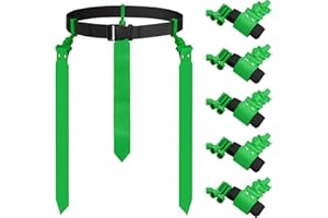 Junkin 6 Players Flag Football Belts and Flags Set Adjustable Football Belt with 3 Flags Per Belt for Kids Teens Adults, Green