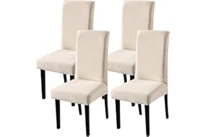 ‎FULOON Fuloon Stuhlhussen 4er Set, Stuhlüberzug Universal Stretch Abnehmbare Stuhlbezug, Bezüge für Esszimmerstühle Schwingstuhl Moderne Hochzeit Bouquet, Hotel, Restaurant Dekor