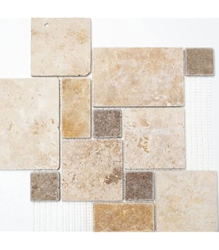 Mosaico Marmo Rosone 60x60 Cm - Inserti Pietra Naturale, Rosso Verona - Foto 3