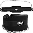Hawk Hawk Fitness Dip Belt with Chain for Men & Women Dipping Pull Up Belt Crossfit Weight Lifting Training Gym Bodybuilding Weightlifting!