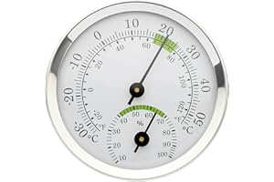 ULTECHNOVO Igrometro termometro temperatura interna sensore di umidità monitor rilevatore misure per casa garage serra cantina vino