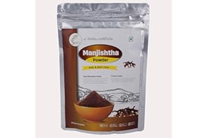 SVATV Polvere di Manjistha naturale (Rubia cordifolia) Polvere di radice di robbia | Pelle sana e chiara | Colore naturale dei capelli | Robbia indiana | - 227 g, 8 once, 0,5 libbre