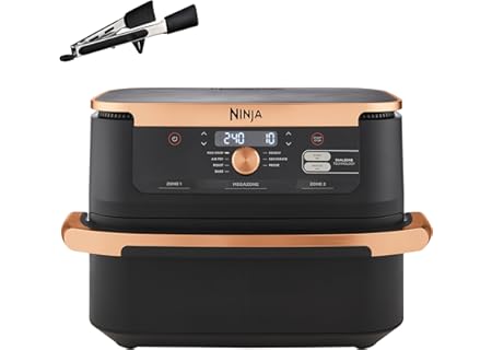 Ninja Foodi FlexDrawer luftfritös, dubbel zon med avtagbar avdelare, stor 10,4 l låda, 7-i-1, dubbel - Amazon Deal & Rabatt