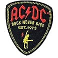 AC/DC Rock Never Dies Shaped Official Woven Patch