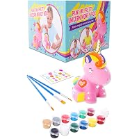 Hohopeti Salvadanaio Unicorno Rosa Per Bambine - Regalo Creativo In Resina Per Insegnare Il Risparmio - Decorazione Da Scrivania