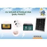 Solar Aydınlatma ve Cep Telefonu Şarj Seti G&uuml;neş Enerjili
