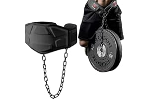 TAVIEW Heavy Duty Dip Belt with Chain & Weighted Belt for Pullups - Men & Women