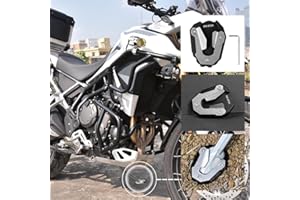 Lorababer Piastra di estensione per cavalletto per moto Piastra di estensione per cavalletto laterale in alluminio compatibile con T.riumph TIGER 900 Rally / Rally Pro 2021+
