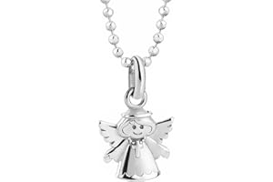 butterfly Enfant Fille Collier vrai Argent Pendentif Ange gardien Porte-bonheur longueur réglable Emballage cadeau Cadeau d'anniversaire