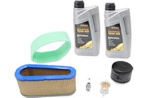 SECURA Wartungskit mit Luftfilter Öl Zündkerze kompatibel mit Briggs&Stratton 311777 Motor