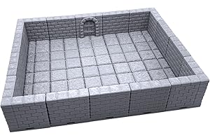 EnderToys - Mattonelle per muratura e Pietra, Terreni di Guerra per Miniature da Tavolo, 28 mm, paesaggi Stampati 3D