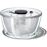 OXO GG CAM SALAD SPINNER | Cam kase 5,9 l, sepet 4,1 l: B&uuml;y&uuml;k, plastikten daha ağır ve bulaşık makinesinde yıkanabilir