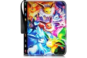 Egmelos Cards Scrapbook Trading Cards Album Scrapbook Cards Folder Card Folder 50 Pages 400 Cards Capacity Gift Children (3)