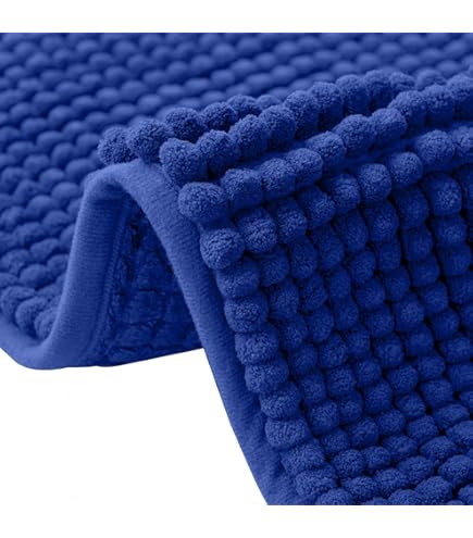 Tappeto Bagno In Ciniglia Lara Morada - Ultra Assorbente, Antiscivolo, Lavabile, Modello Marika - Foto 4