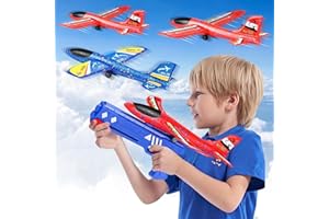 PQETBV Polistirolo da Lanciare Aeroplano, Esterno Aereo di Giocattolo in Schiuma, Aereo Giocattolo Bambini 3 4 5 6 7 8 9 10 Anni Aeroplano Giocattolo Schiuma, Giochi Giardino Esterno